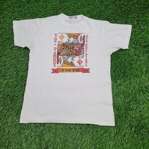 Vintage 1985 King-of-Diamonds Strip-Club Shirt XS/S 17x24 USA